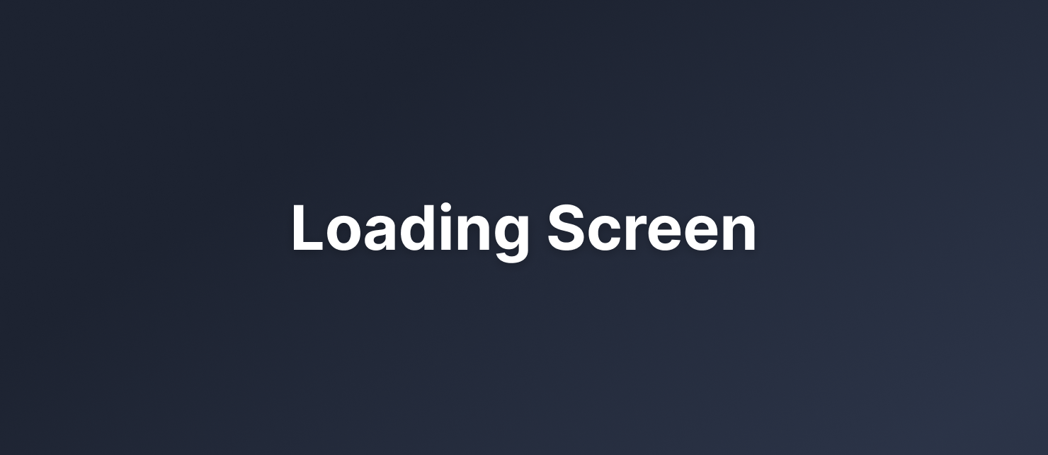Async Loading Screen